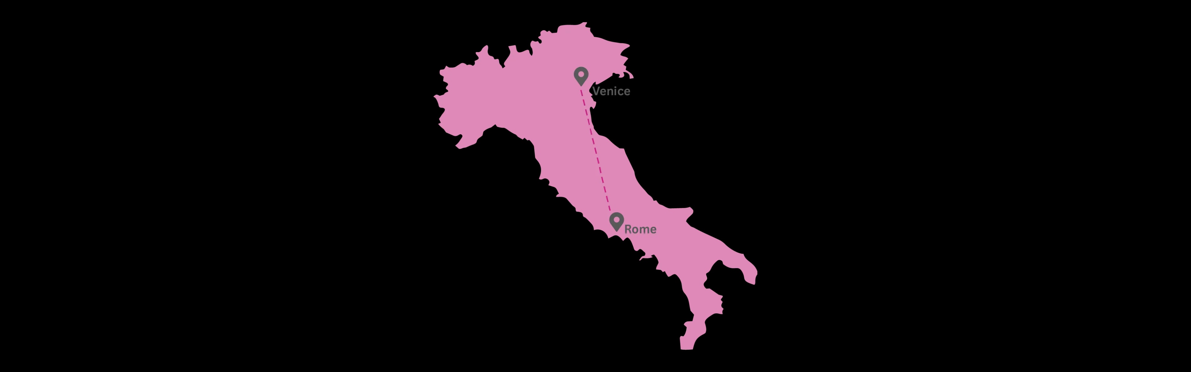 Route overview map